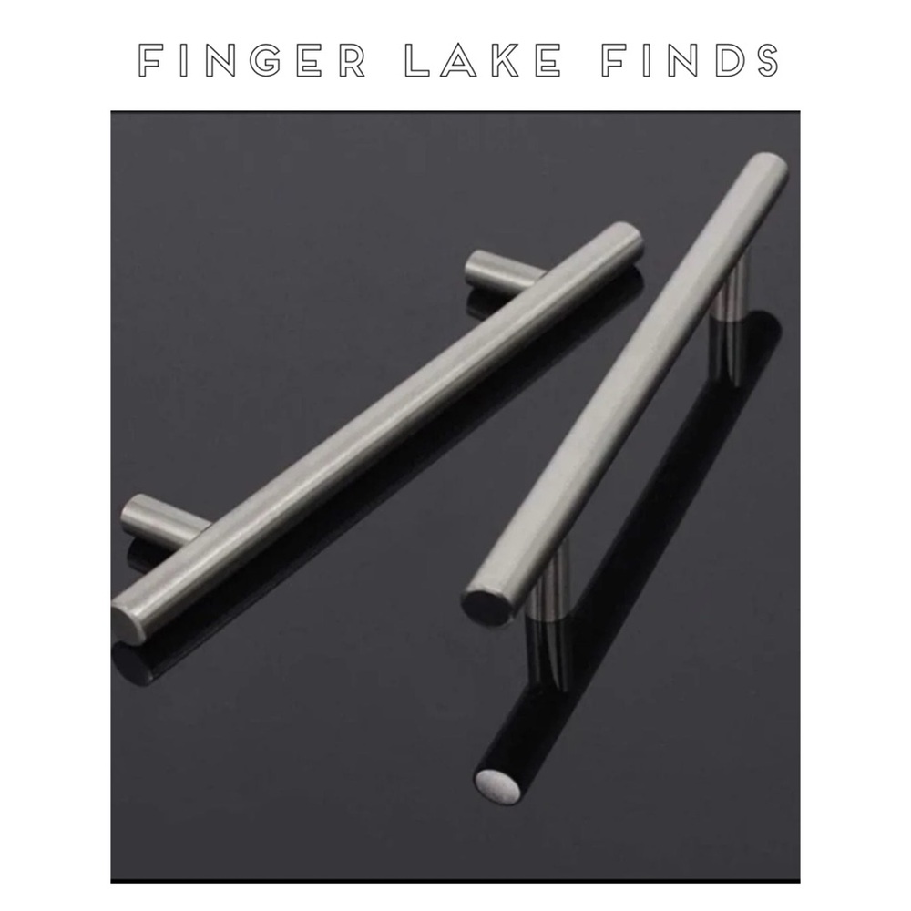 10 New Brushed Nickle Draw Pulls